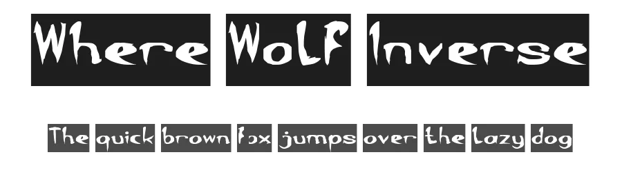 Where Wolf Inverse by http://www.dafont.com/wino-s-kadir.d2209 — Display Font