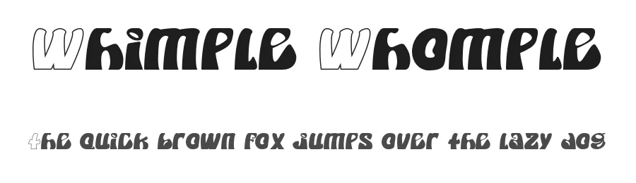 Whimple Whomple — Display Font