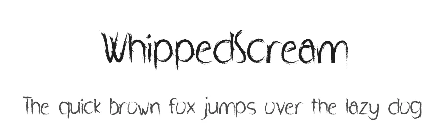 WhippedScream by ^^; — Display Font