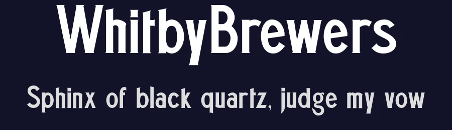 WhitbyBrewers — Display Font — thumbnail 2