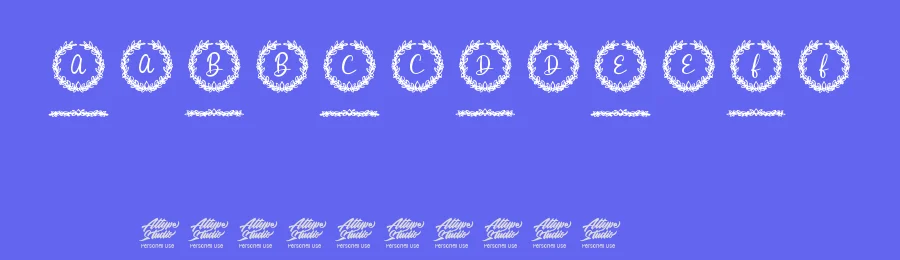 White Christmas Monogram Reg by Fadli Ramadhan Iskandar — Display Font — thumbnail 3