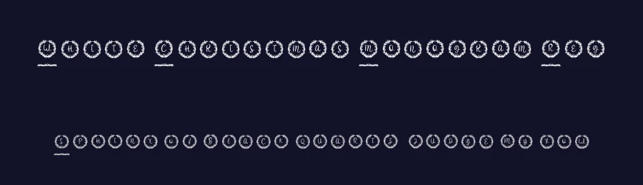 White Christmas Monogram Reg by Fadli Ramadhan Iskandar — Display Font — thumbnail 2