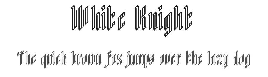 White Knight by Paul Bokslag — Display Font