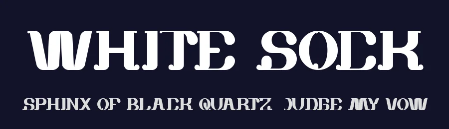 white sock by http://www.dafont.com/wino-s-kadir.d2209 — Display Font — thumbnail 2