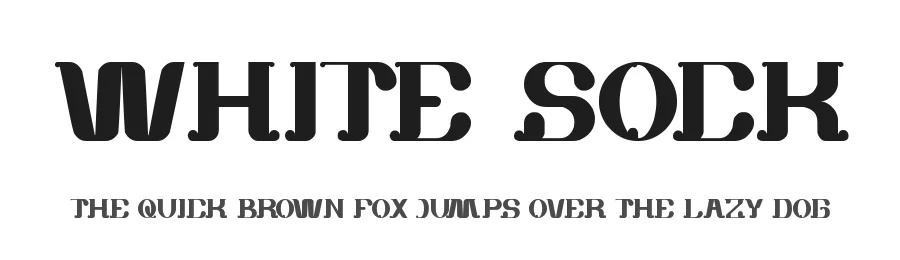 white sock by http://www.dafont.com/wino-s-kadir.d2209 — Display Font