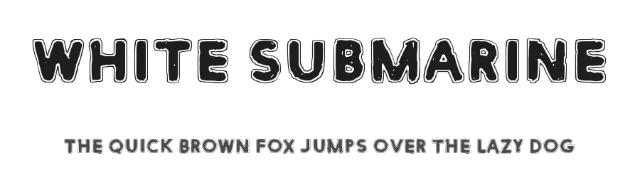 White Submarine by junkohanhero — Display Font