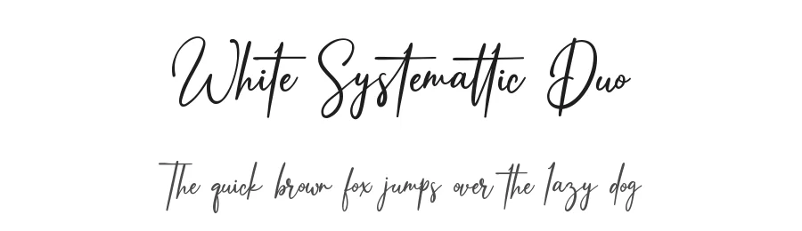 White Systemattic Duo by Typeface©(KongFont).2020. — Display Font