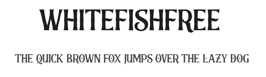 WhitefishFREE by Vunira Design — Display Font