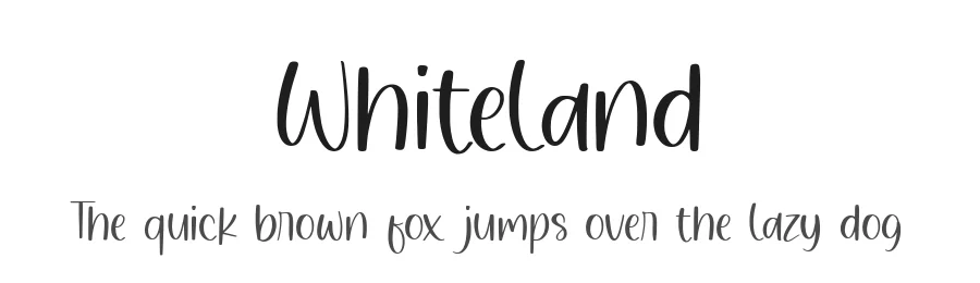 Whiteland by Balpirick Studio — Display Font