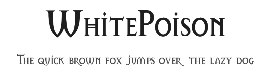 WhitePoison — Display Font