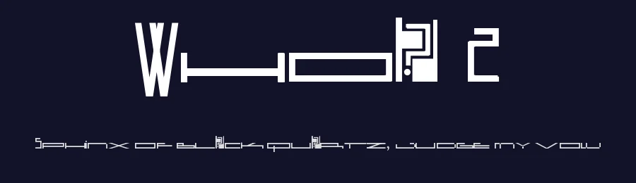Whoa 2 — Display Font — thumbnail 2