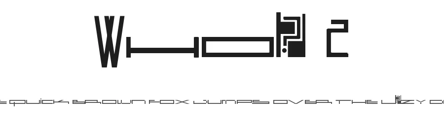 Whoa 2 — Display Font