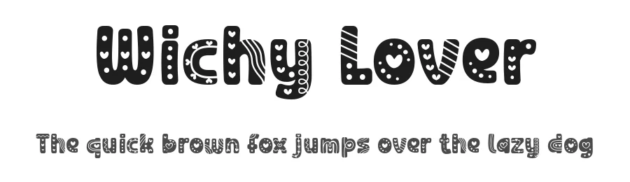 Wichy Lover by Situjuh Nazara — Display Font