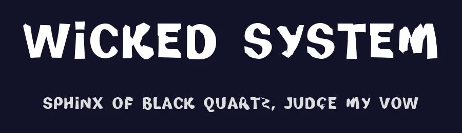 Wicked System — Display Font — thumbnail 2