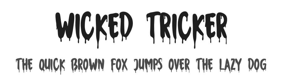 Wicked Tricker by deedeetype — Display Font