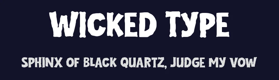 Wicked Type by Slidehack — Display Font — thumbnail 2