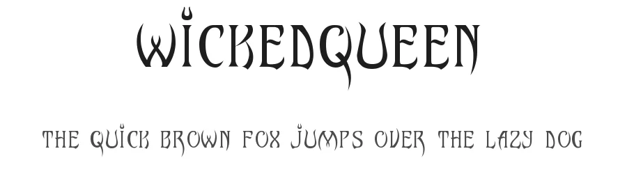 wickedqueen — Display Font