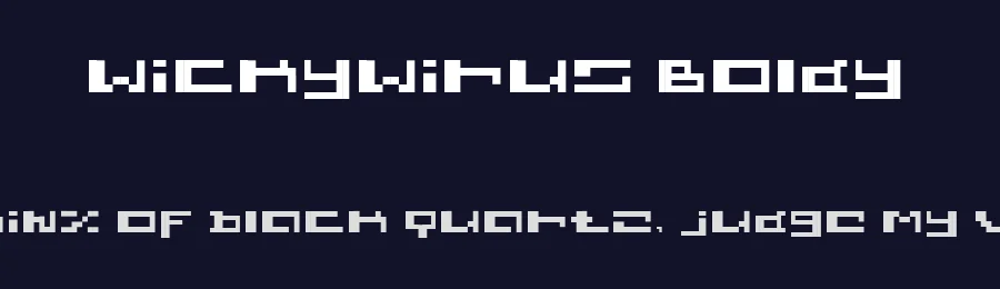 wickywirus Boldy — Display Font — thumbnail 2