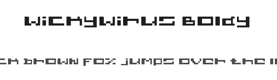 wickywirus Boldy — Display Font