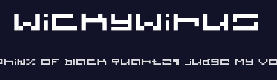 wickywirus — Display Font — thumbnail 2