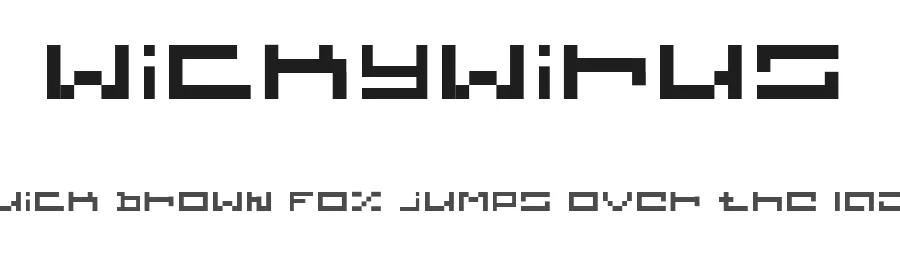 wickywirus — Display Font