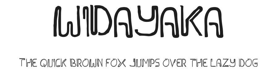 WIDAYAKA — Display Font