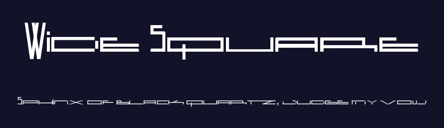 Wide Square — Display Font — thumbnail 2
