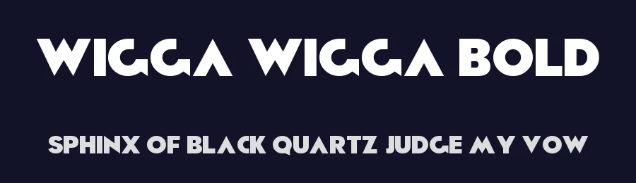 Wigga Wigga Bold — Display Font — thumbnail 2