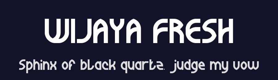 WIJAYA FRESH by http://www.dafont.com/wino-s-kadir.d2209 — Display Font — thumbnail 2
