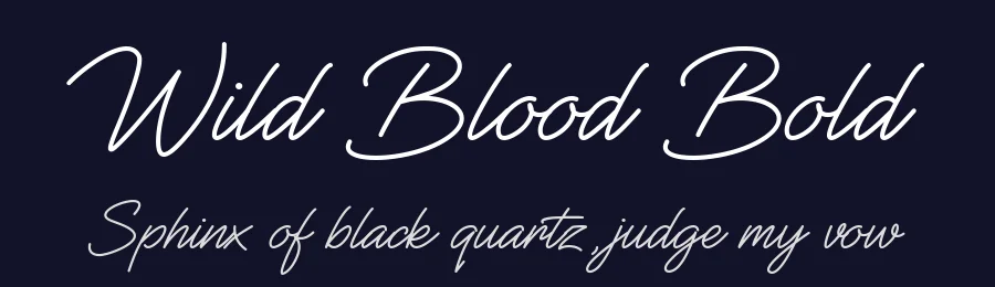 Wild Blood Bold by Nofi Sofyan Hadi — Display Font — thumbnail 2