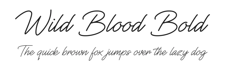 Wild Blood Bold by Nofi Sofyan Hadi — Display Font
