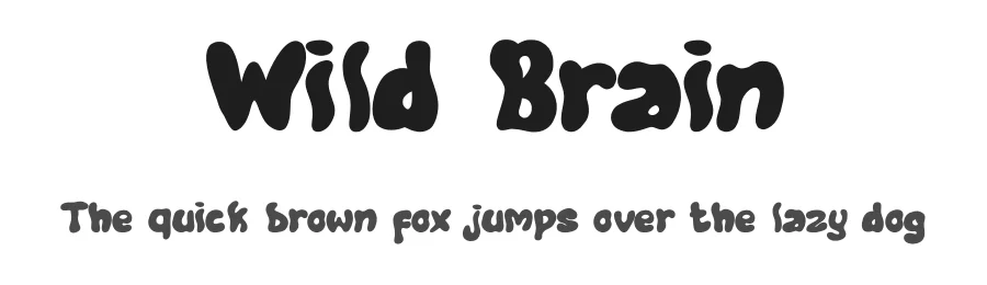 Wild Brain by Masyafi Studio — Display Font
