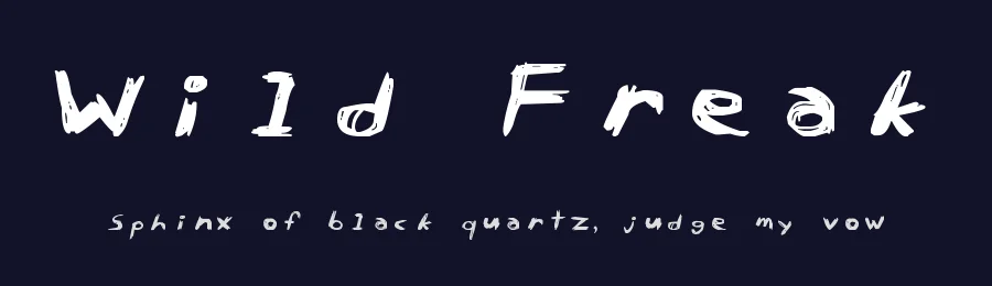 Wild Freak — Display Font — thumbnail 2