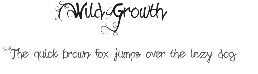 Wild Growth by Måns Grebäck — Display Font