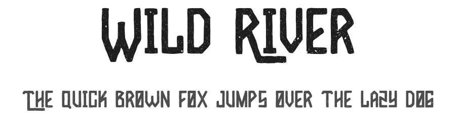 Wild River — Display Font
