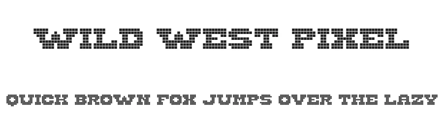 Wild West Pixel by imagex — Display Font