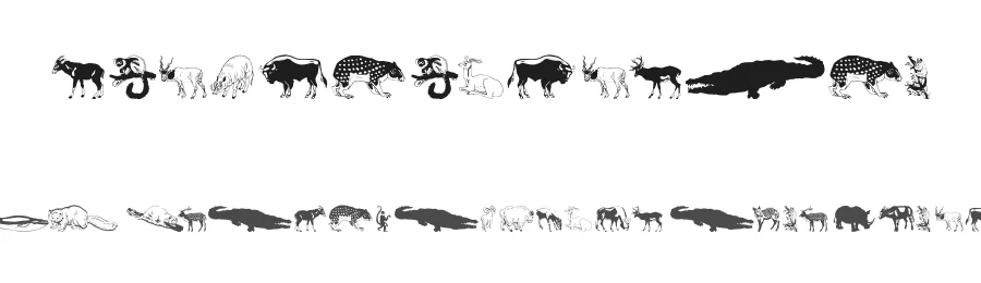 WildAnimalsOne — Display Font