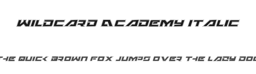 Wildcard Academy Italic by Daniel Zadorozny — Display Font