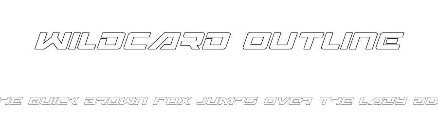 Wildcard Outline by Daniel Zadorozny — Display Font