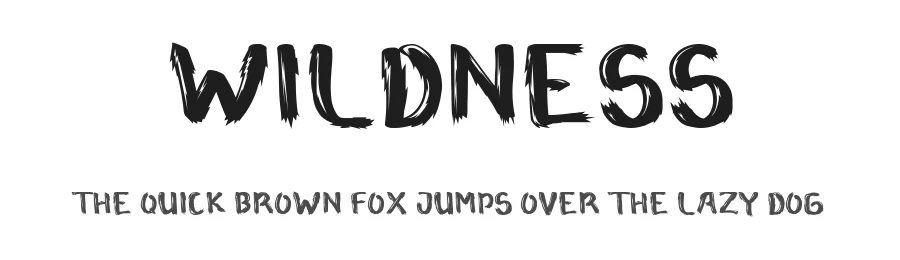 Wildness — Display Font