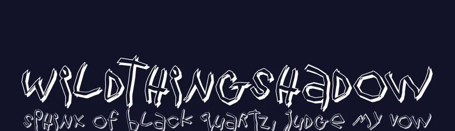 WildThingShadow — Display Font — thumbnail 2