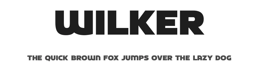 Wilker by A Sidiq — Display Font