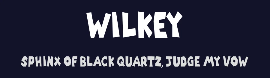 Wilkey by Ways — Display Font — thumbnail 2