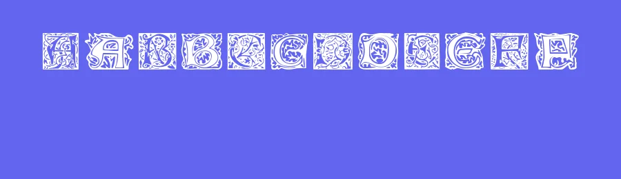William Morris Initials by CHAFOMON — Display Font — thumbnail 3