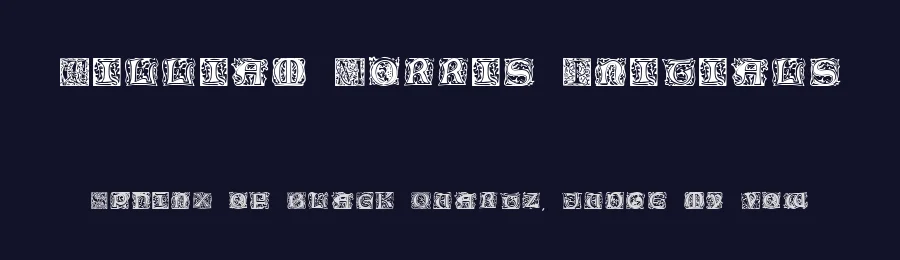 William Morris Initials by CHAFOMON — Display Font — thumbnail 2