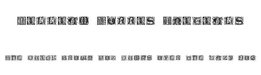 William Morris Initials by CHAFOMON — Display Font