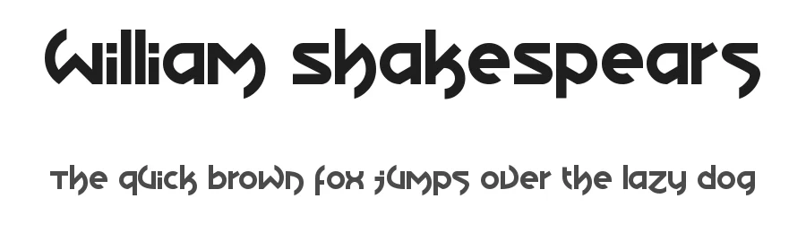 William ShakeSpears — Display Font