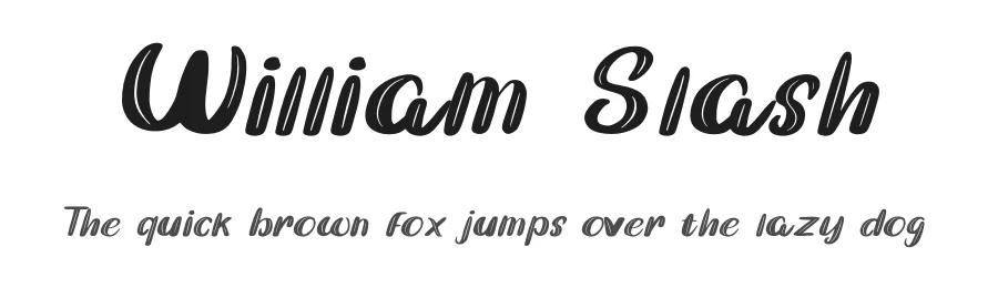 William Slash by Attypestudio — Display Font