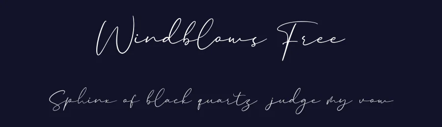 Windblows Free by Maulana Creative — Sans Font — thumbnail 2