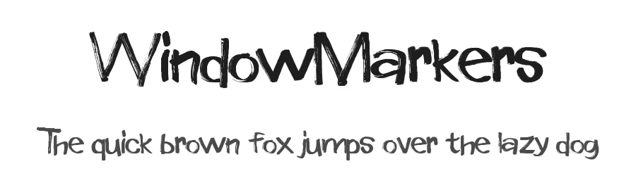 WindowMarkers by Max Infeld Xerographer Fonts — Display Font